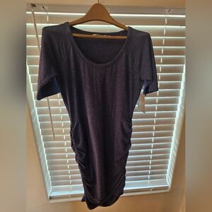 Athleta Seeker T-shirt dress, ruched, Sm, NWT